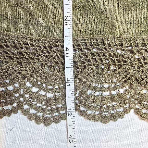 Tickled Teal Lace Trim Cardigan - Picture 6 of 10